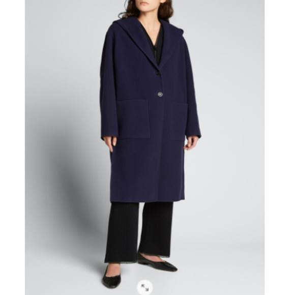 Proenza Schouler Hooded Wool & Cashmere Blend Double Face Coat Size XS NEW - Picture 1 of 7
